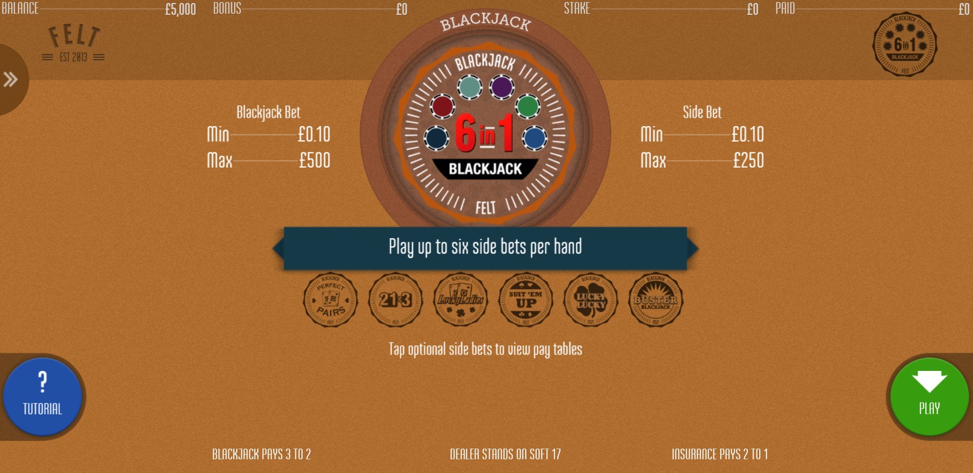 6in1 Blackjack